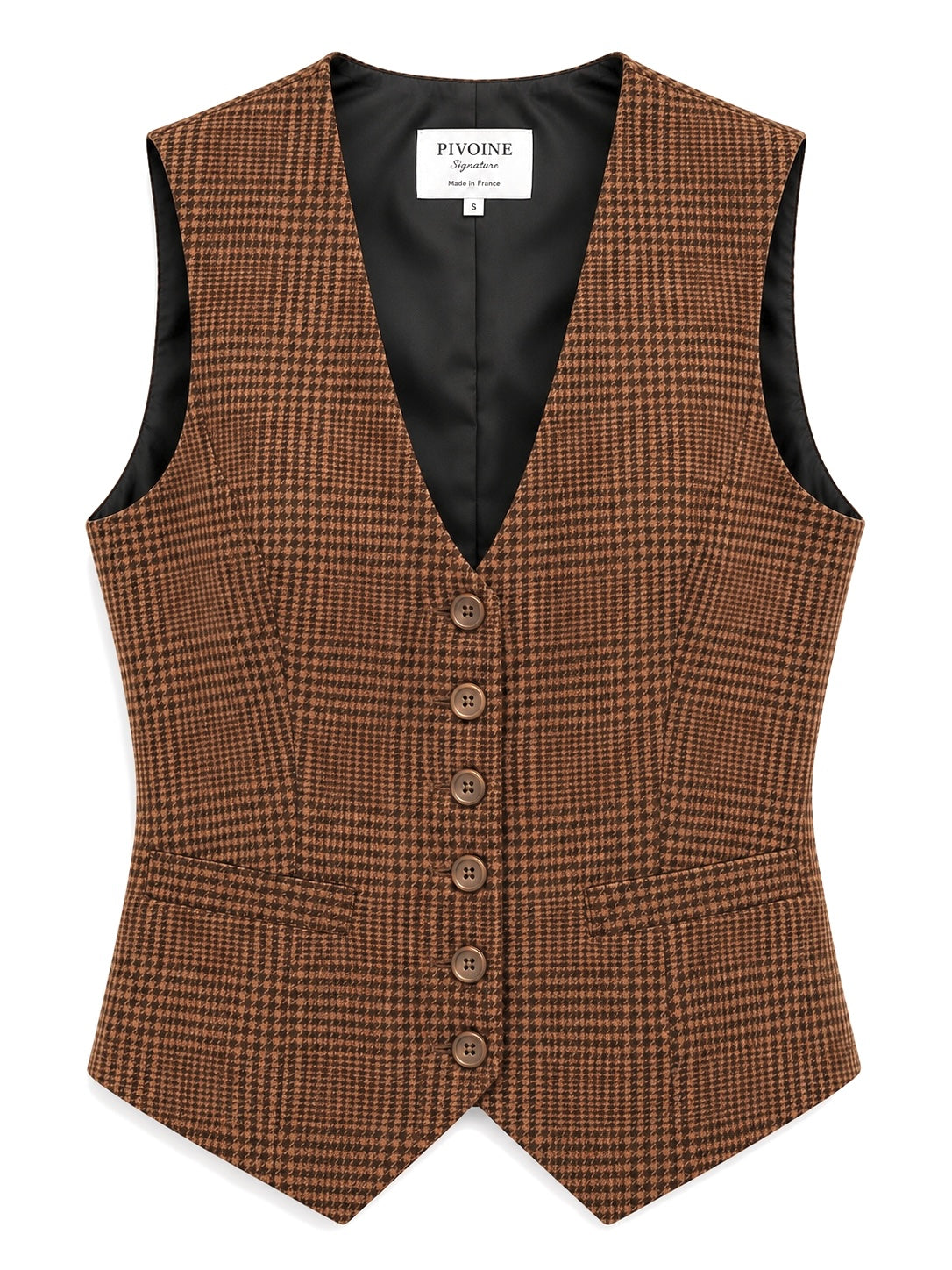 Veston Académia Prince de Galles Camel/Noir