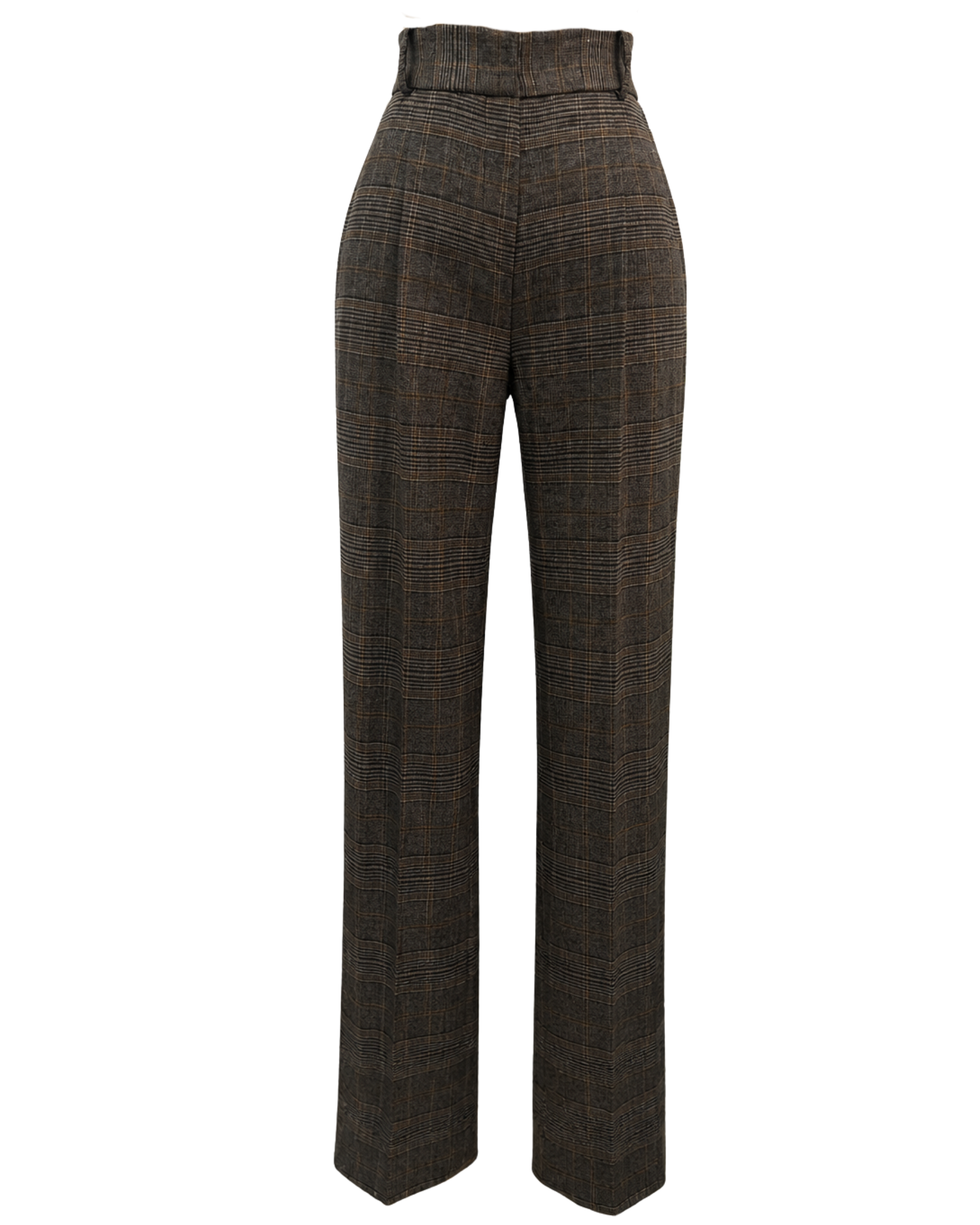 Pantalon Peaky Carreaux Marron/Camel