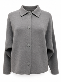 Grauer Jade-Pullover