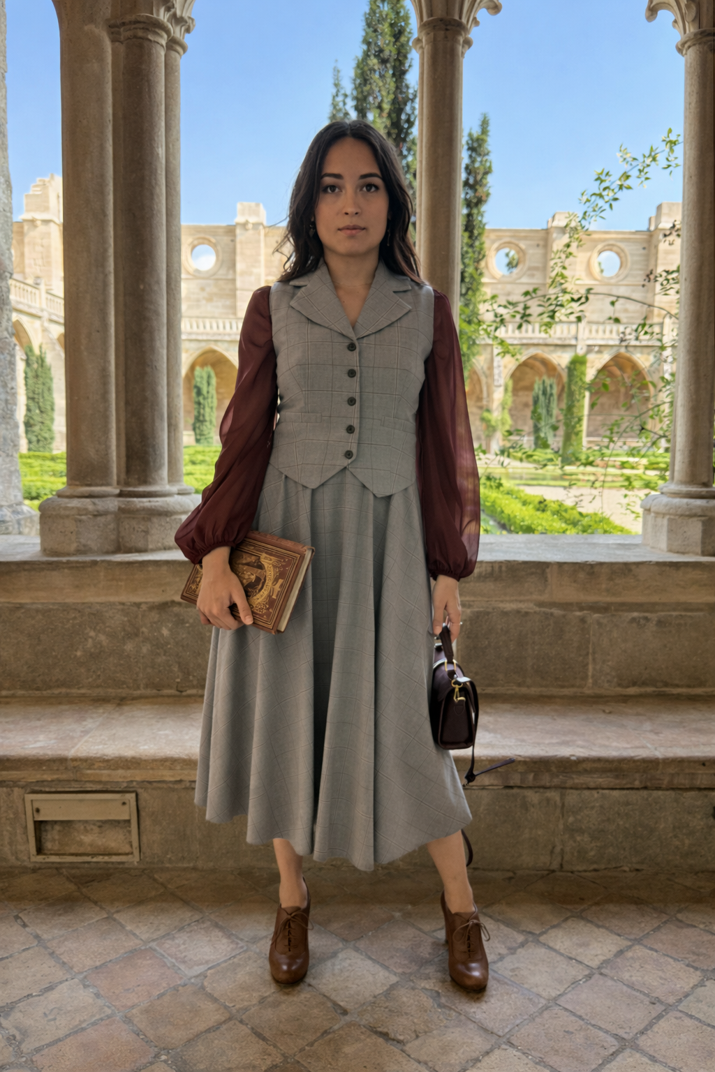 Academia Karorock Grau/Burgunderrot