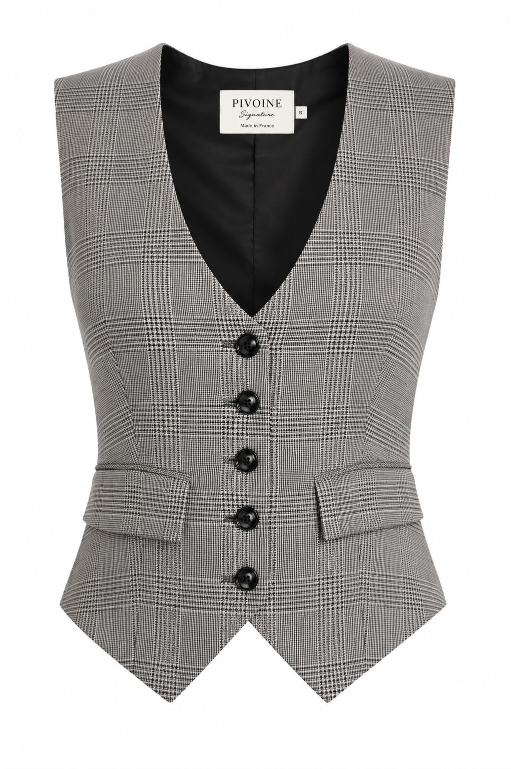 Academia Prince of Wales Jacke Schwarz-Weiß