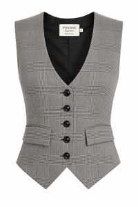 Academia Prince of Wales Jacke Schwarz-Weiß