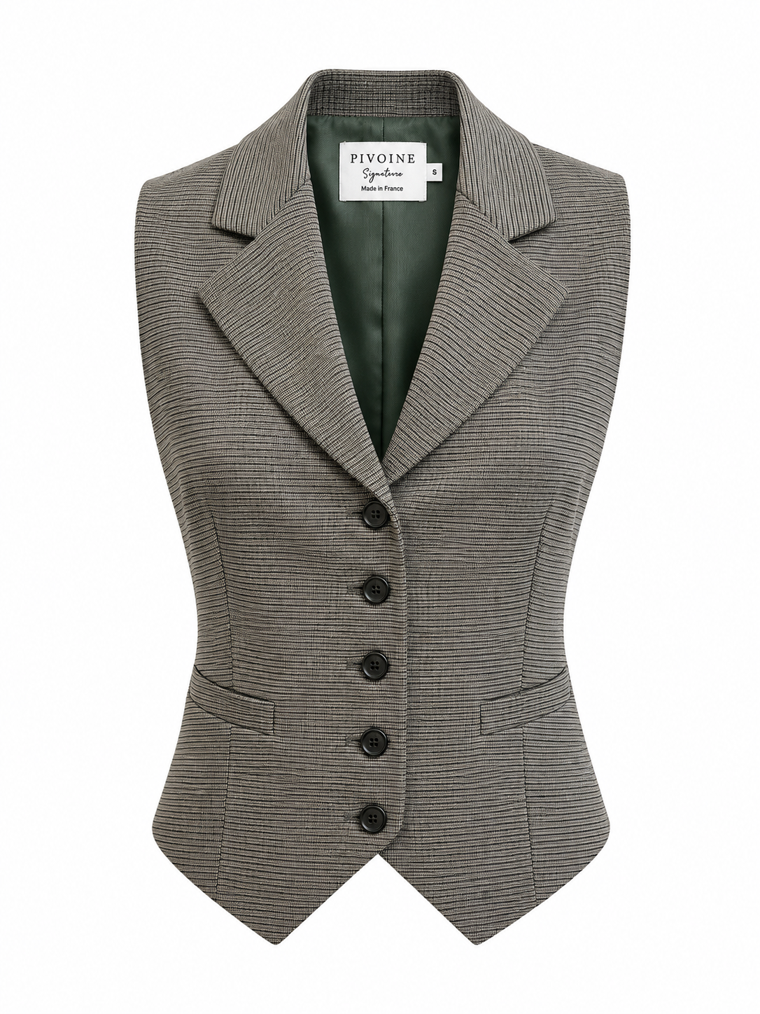 Peaky Houndstooth Khaki Jacke