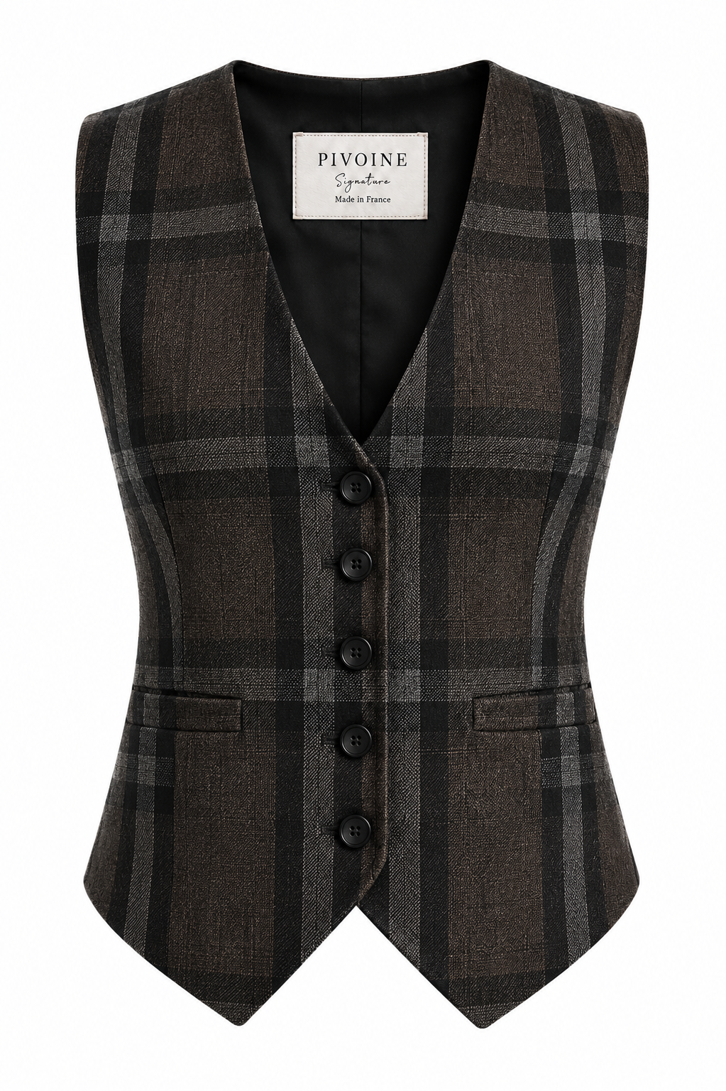 Veston Academia Tartan Vert kaki
