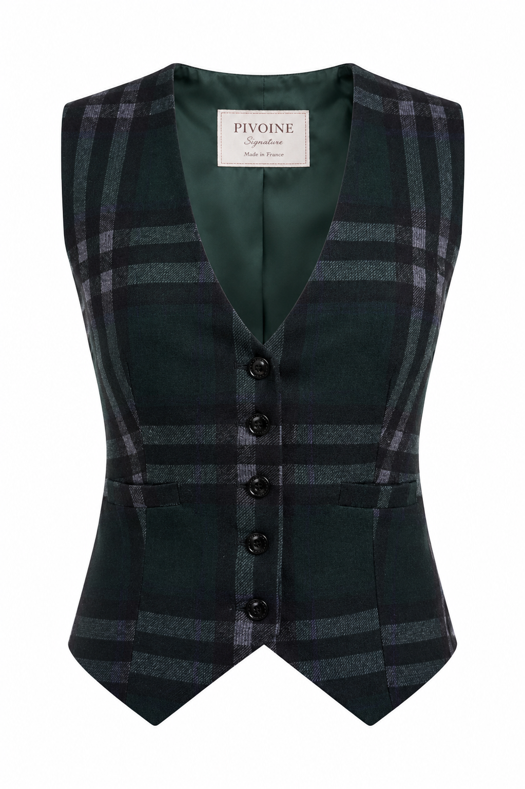 Veston Academia Tartan Vert Sapin