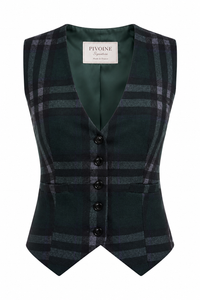 Veston Academia Tartan Vert Sapin
