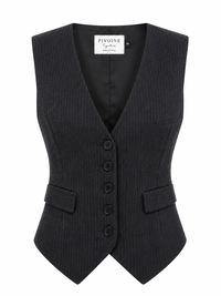 Veston Peaky Rayures grises sans col