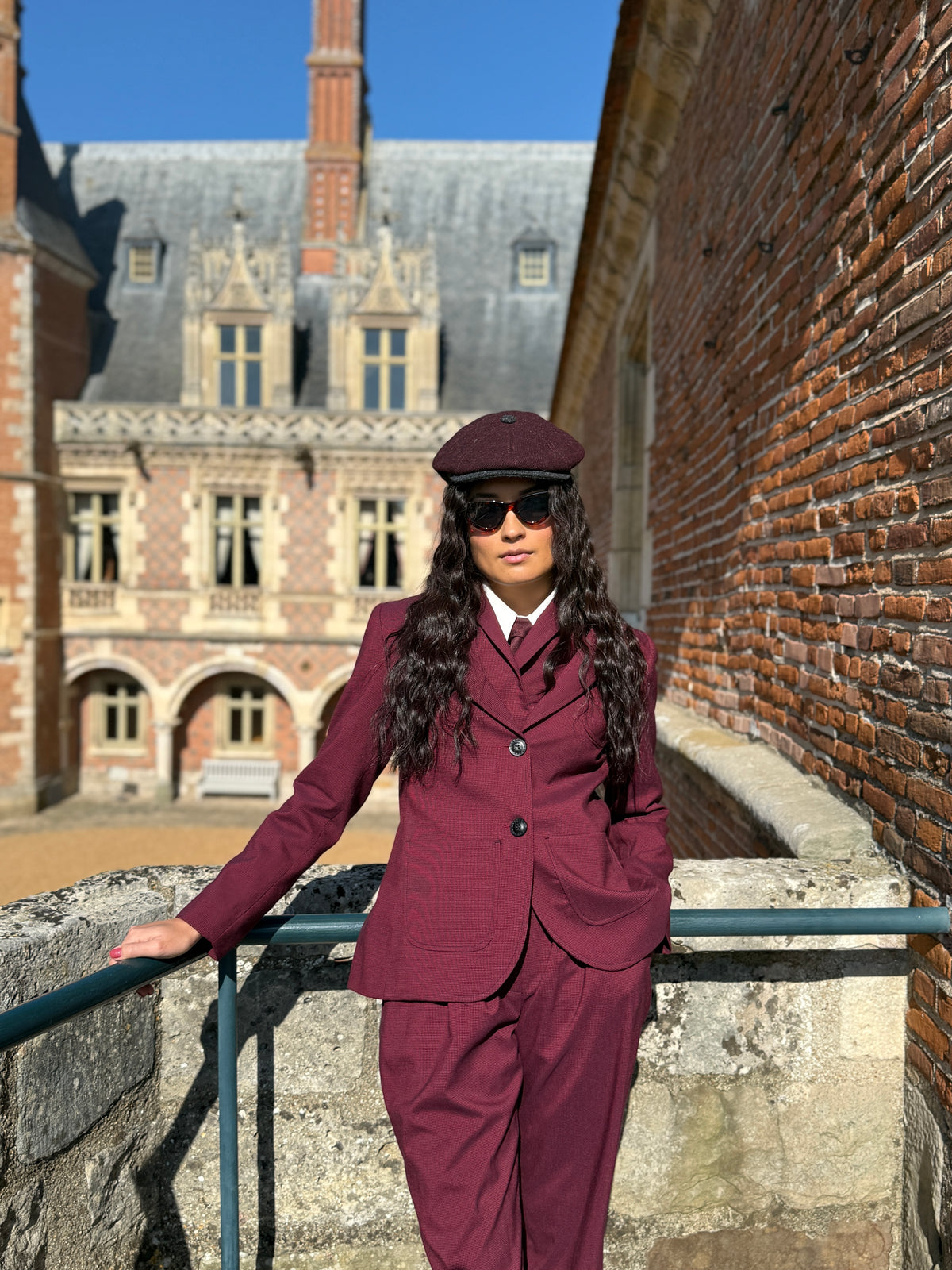 Veston Paddington Pied de Poule Bordeaux