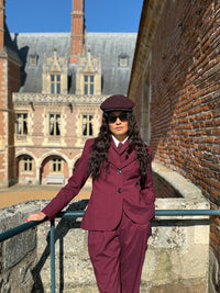 Veston Paddington Pied de Poule Bordeaux