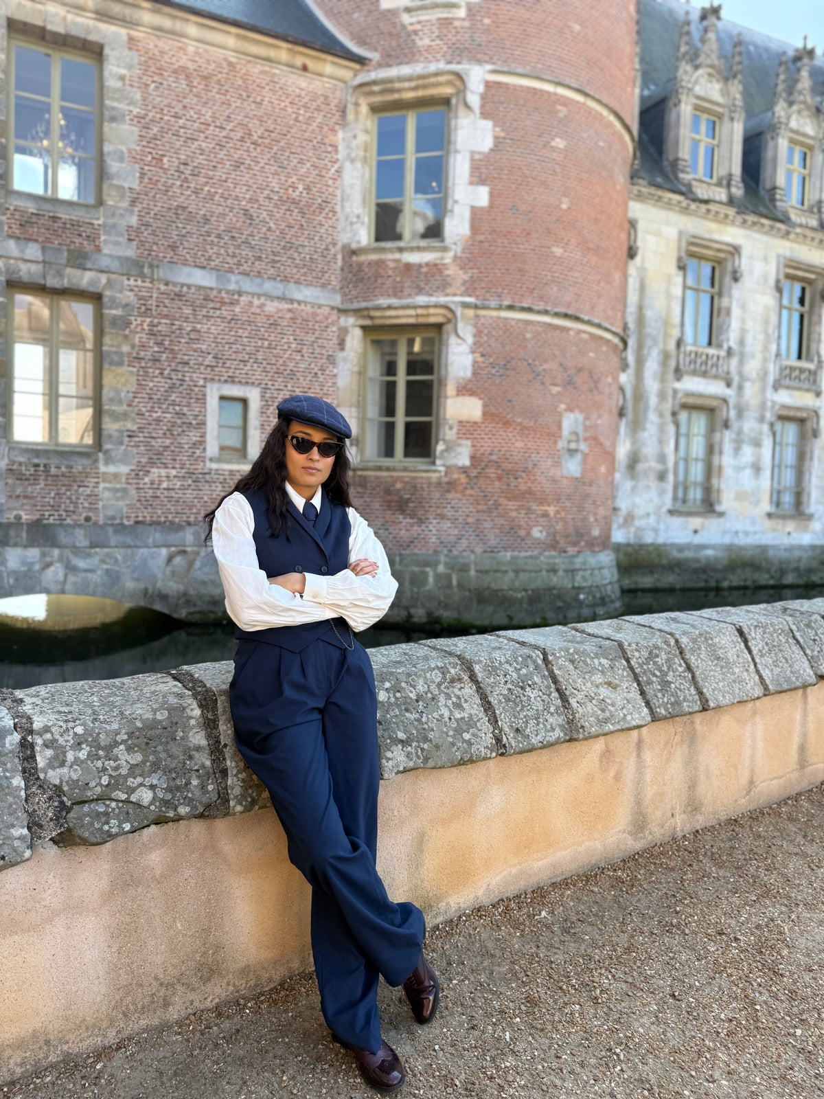 Veston Paddington Pied de Poule Bleu