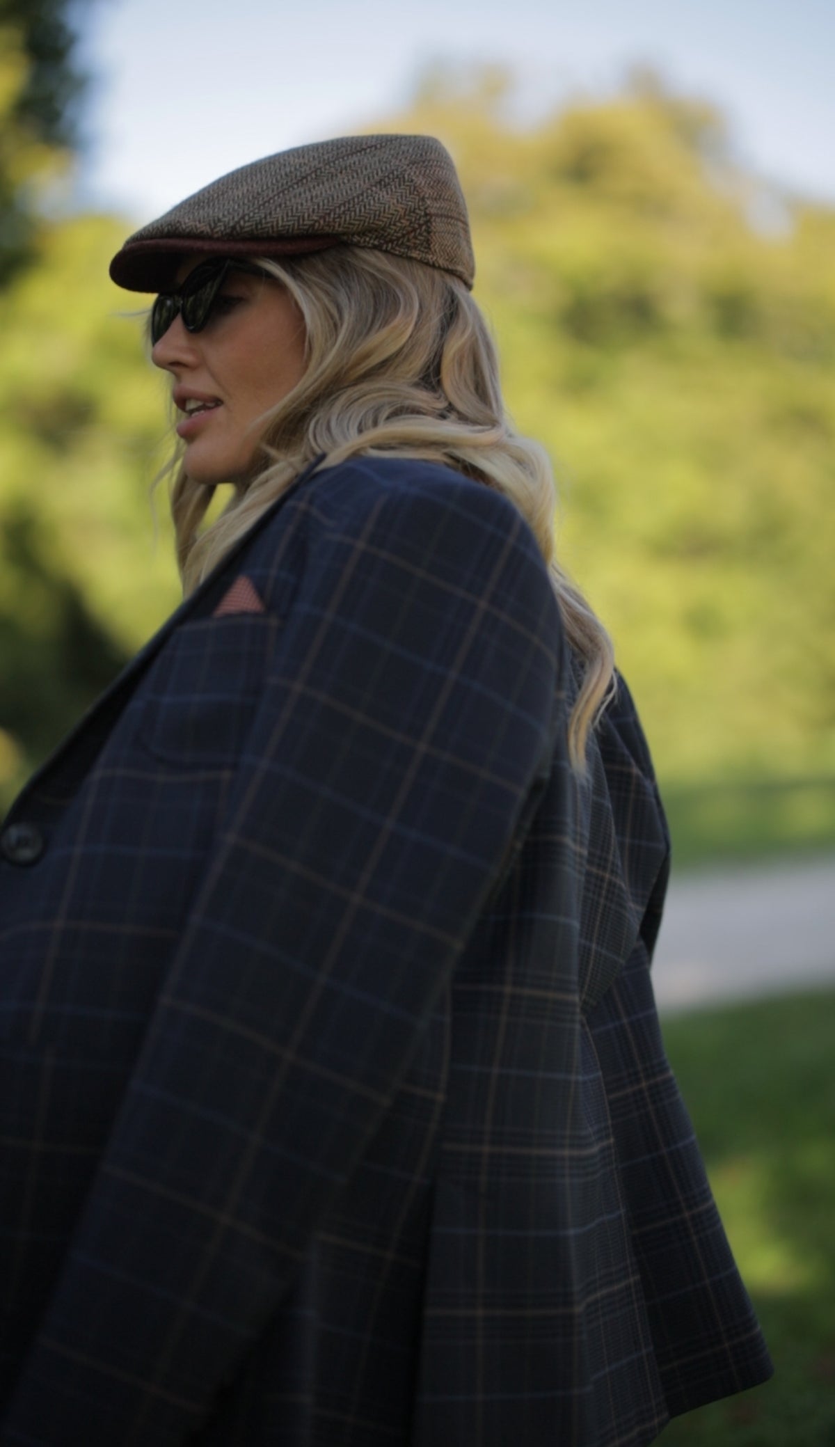 Paddington Check Jacket Blue/Camel