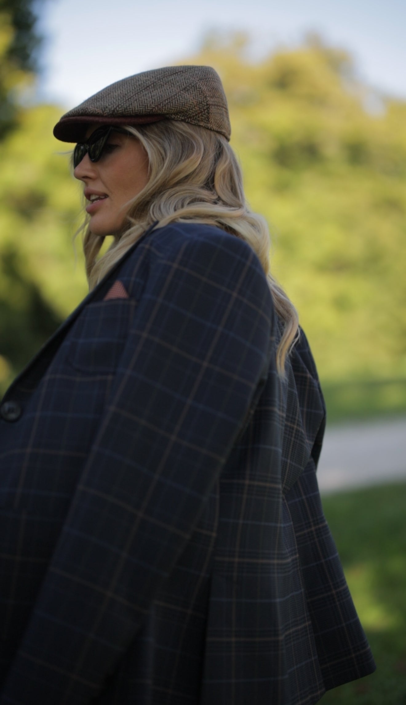 Paddington Check Jacket Blue/Camel