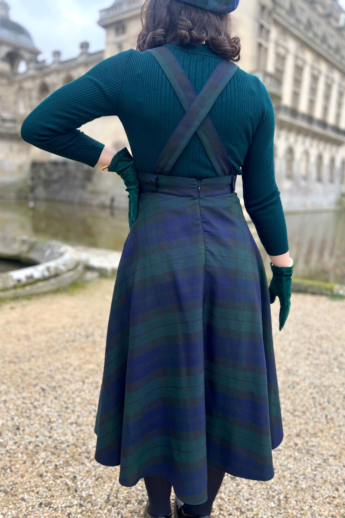 Academia Green Tartan Skirt