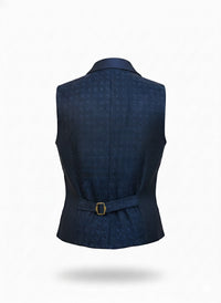 Veston Paddington Pied de Poule Bleu