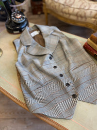 Veston Académia Prince de Galles Beige/Camel