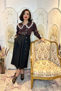 Schwarzer Hortensienrock