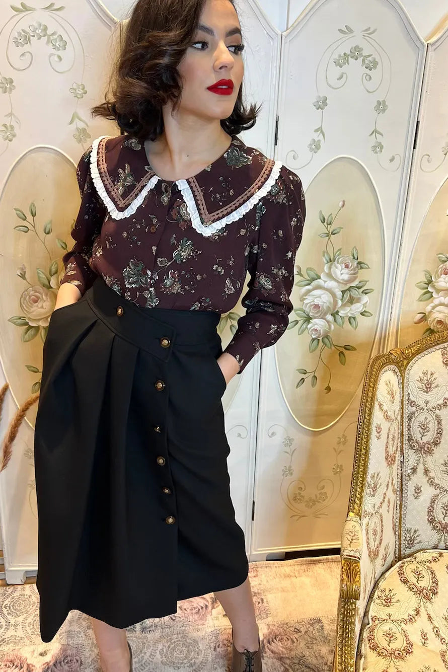 Schwarzer Hortensienrock