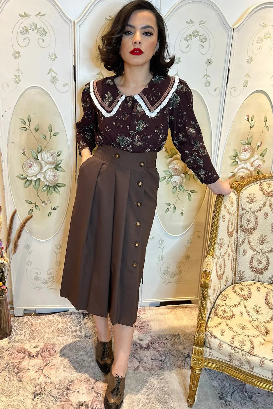 Jupe Hortense Marron