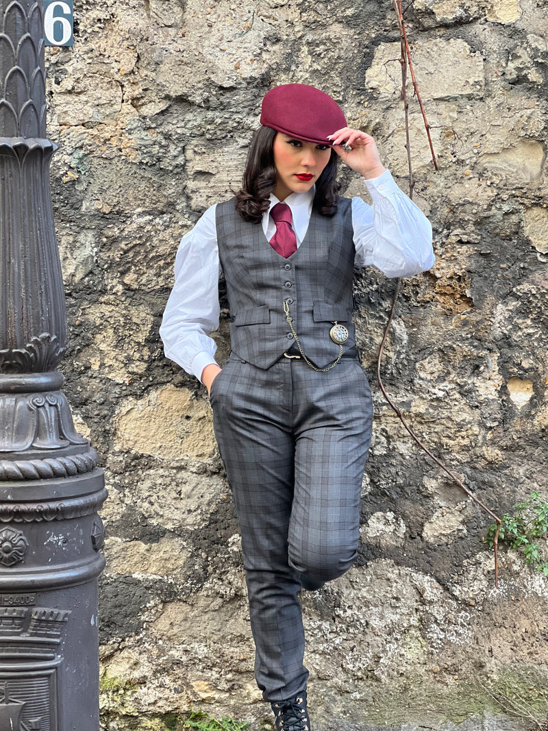 Beret Peaky Bordeaux
