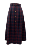 Jupe Benedicte Bleu Marine/Bordeaux