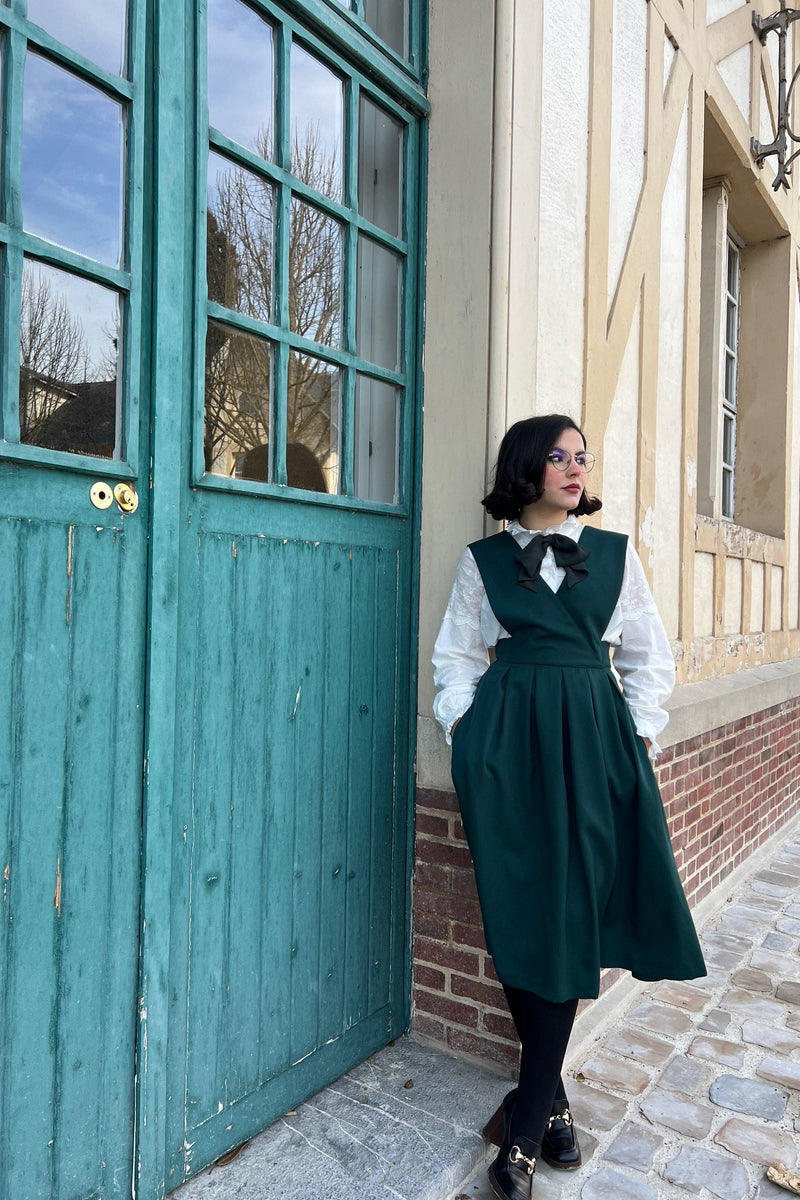 Charlotte Dress Fir Green PIVOINE SIGNATURE Charlotte Dress Fir Green PIVOINE SIGNATURE