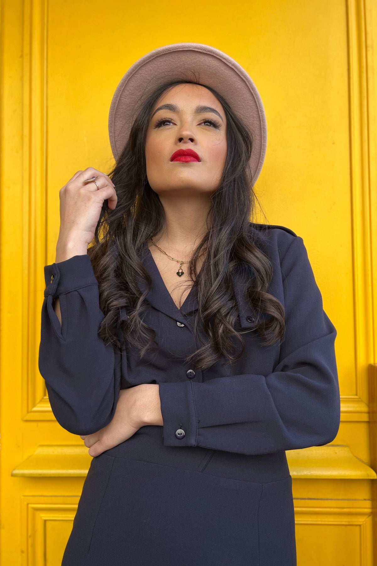 80'S Navy Blue Shirt