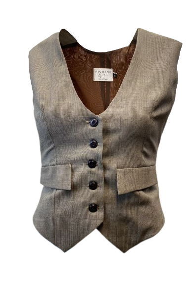 Academia Prince of Wales Jacket Taupe/Brown