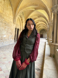 Green Textured Peaky Jacket