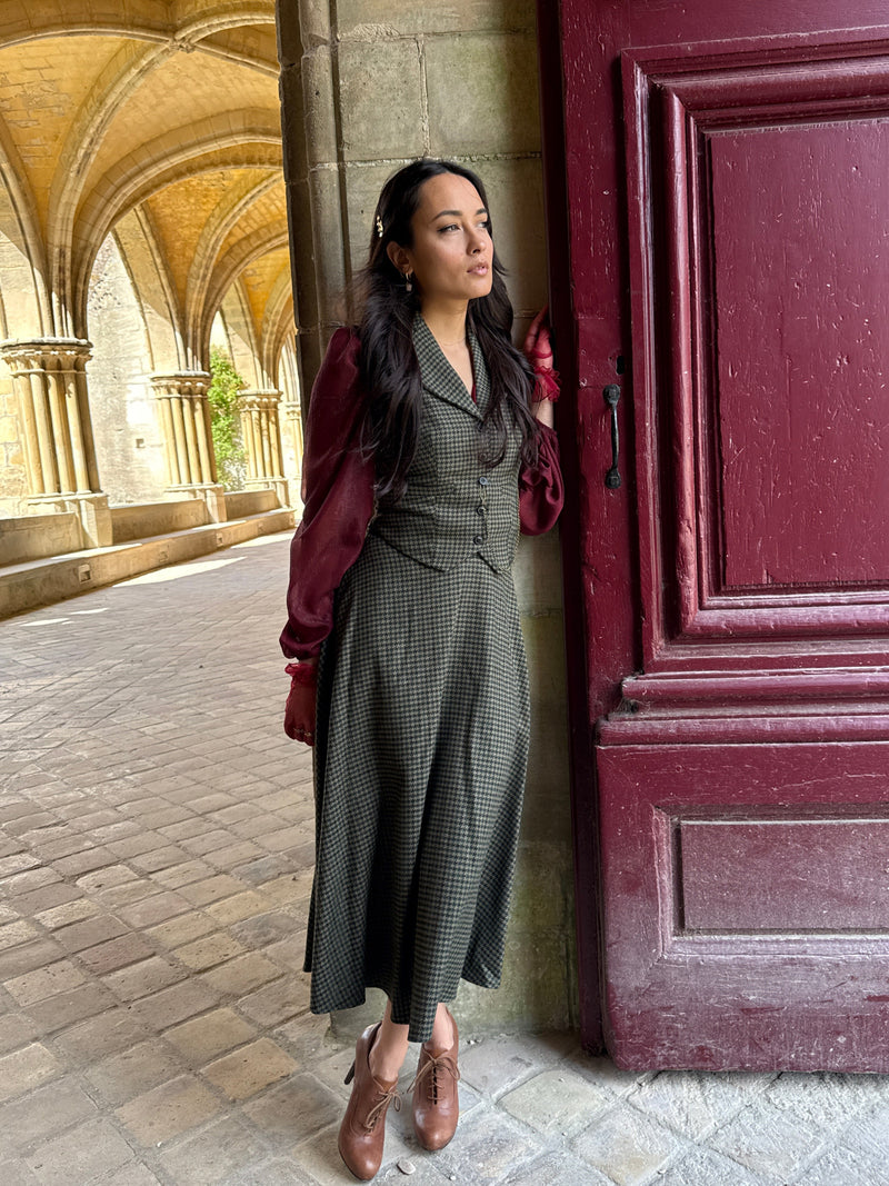 Green Textured Peaky Jacket