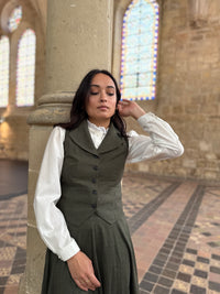 Green Textured Peaky Jacket