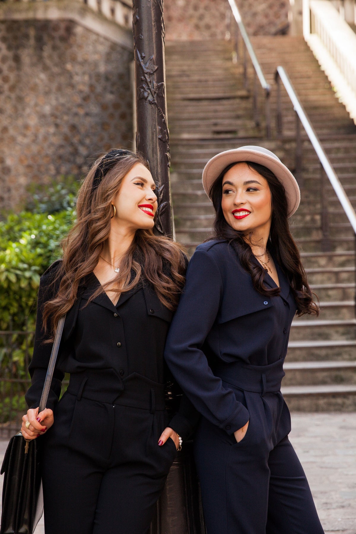 80'S Navy Blue Pants