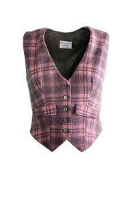 Veston Académia Carreaux Rose/Grise