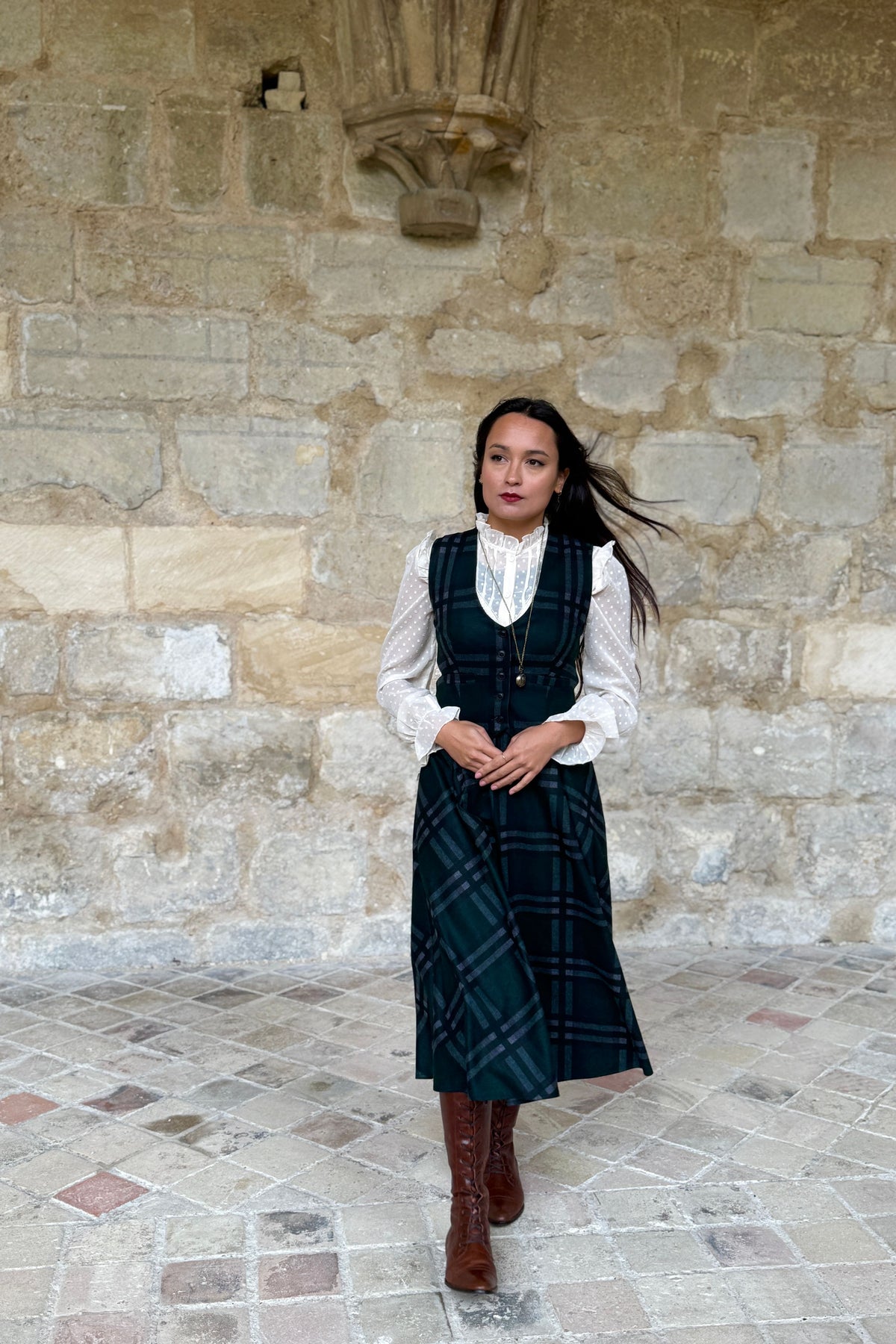 Green Textured Peaky Jacket