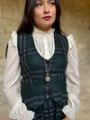 Green Textured Peaky Jacket