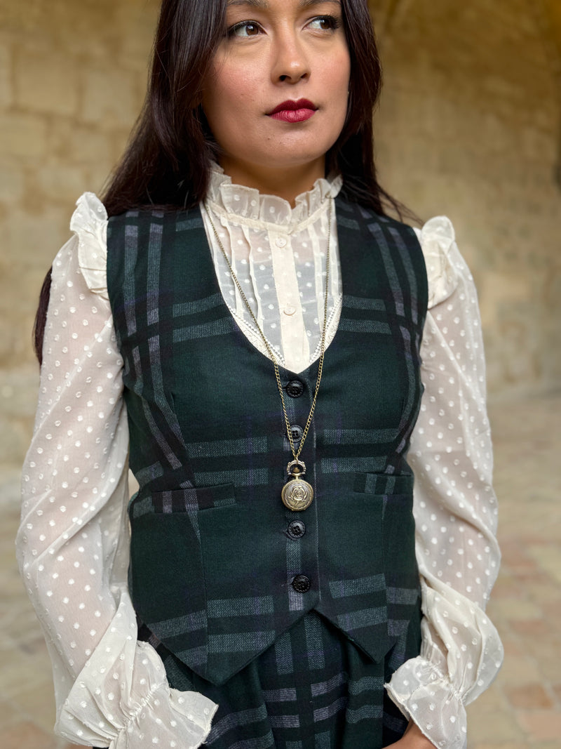 Green Textured Peaky Jacket
