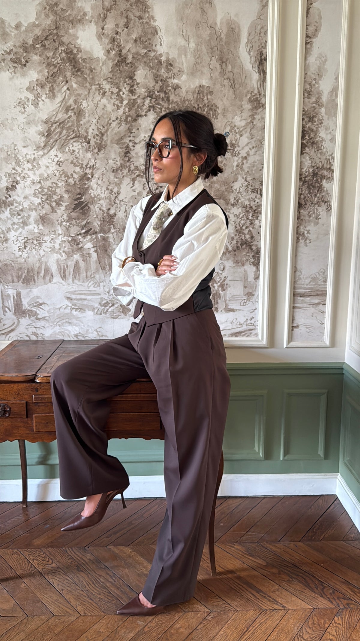 Pantalon Tailoring Marron