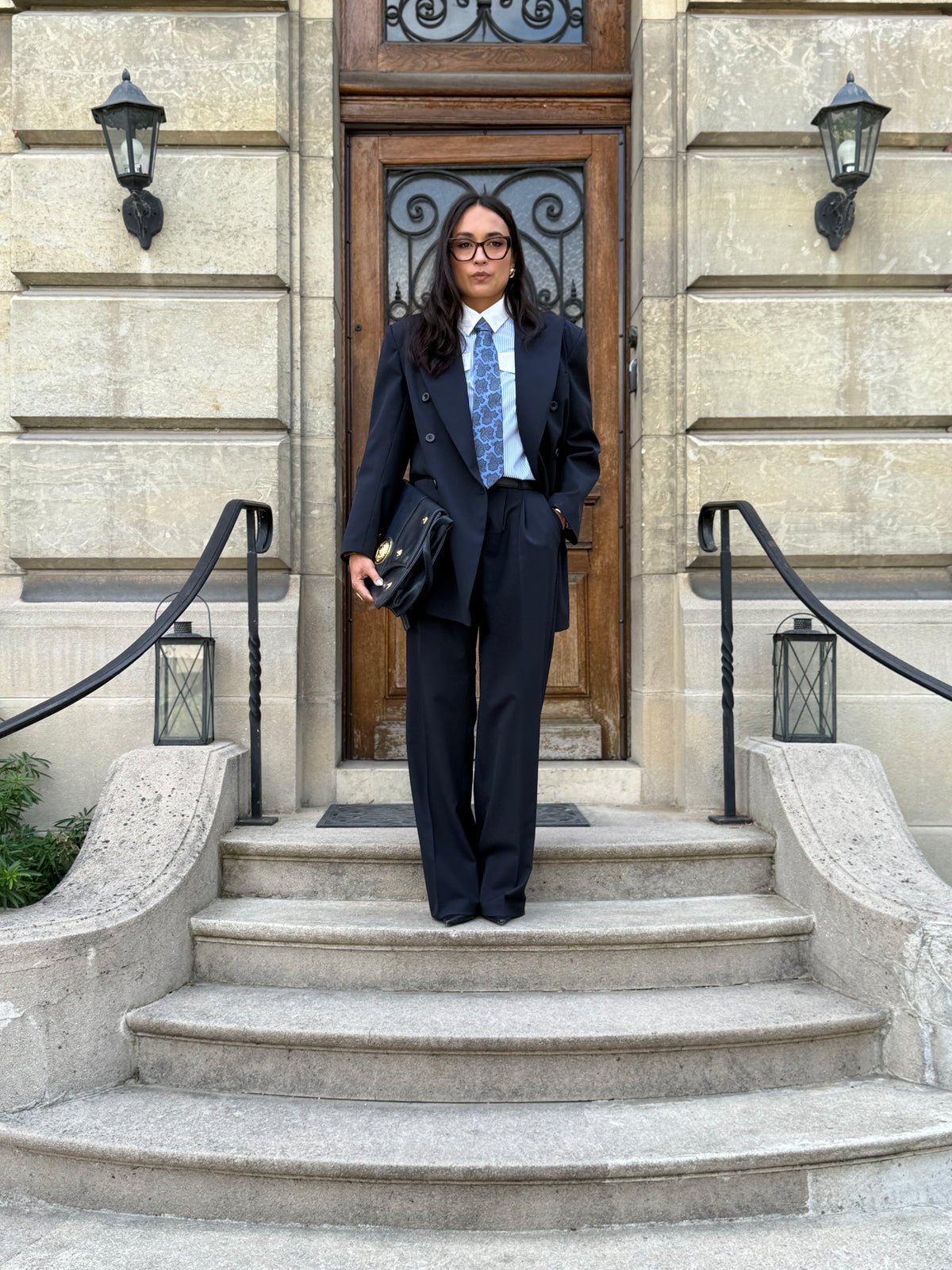 Pantalon Tailoring Bleu Marine