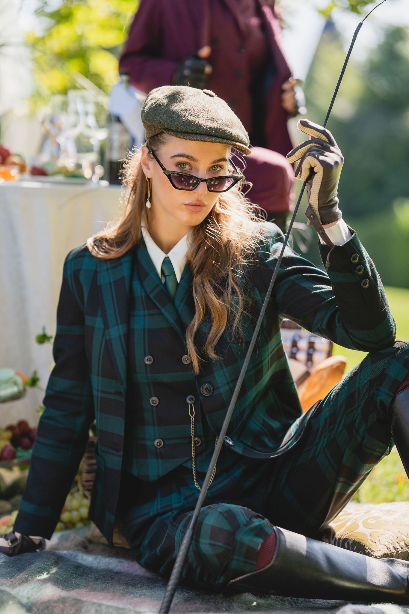 Veste Paddington Carreaux Vert/ Noir