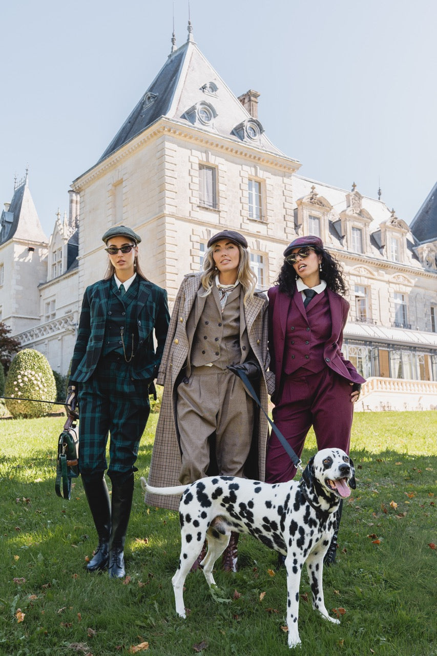 Veste Paddington Carreaux Vert/ Noir