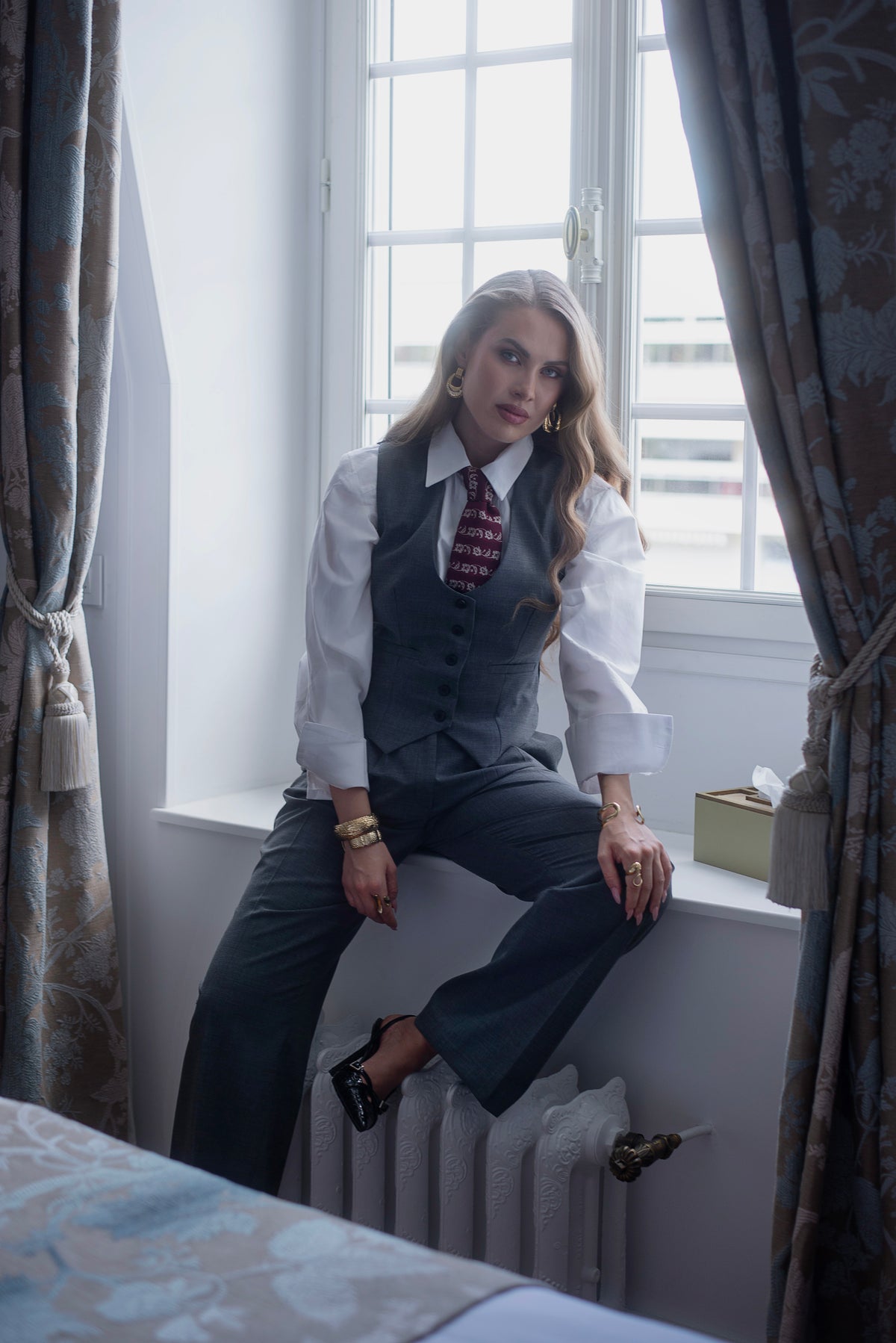 Pantalon Tailoring Gris Souris