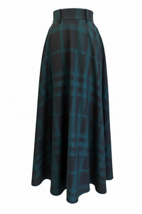 Jupe Paddington Maxi Carreaux Vert/Noir