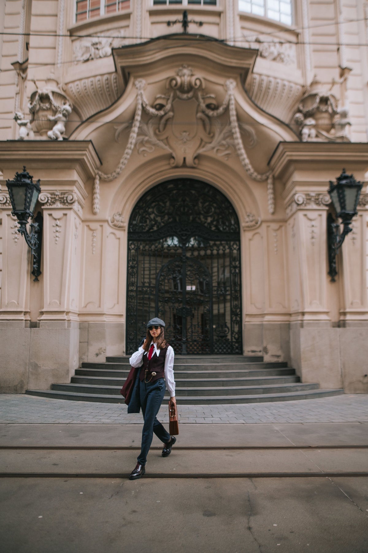 Peaky Check Jacket Navy/grey/Bordeaux