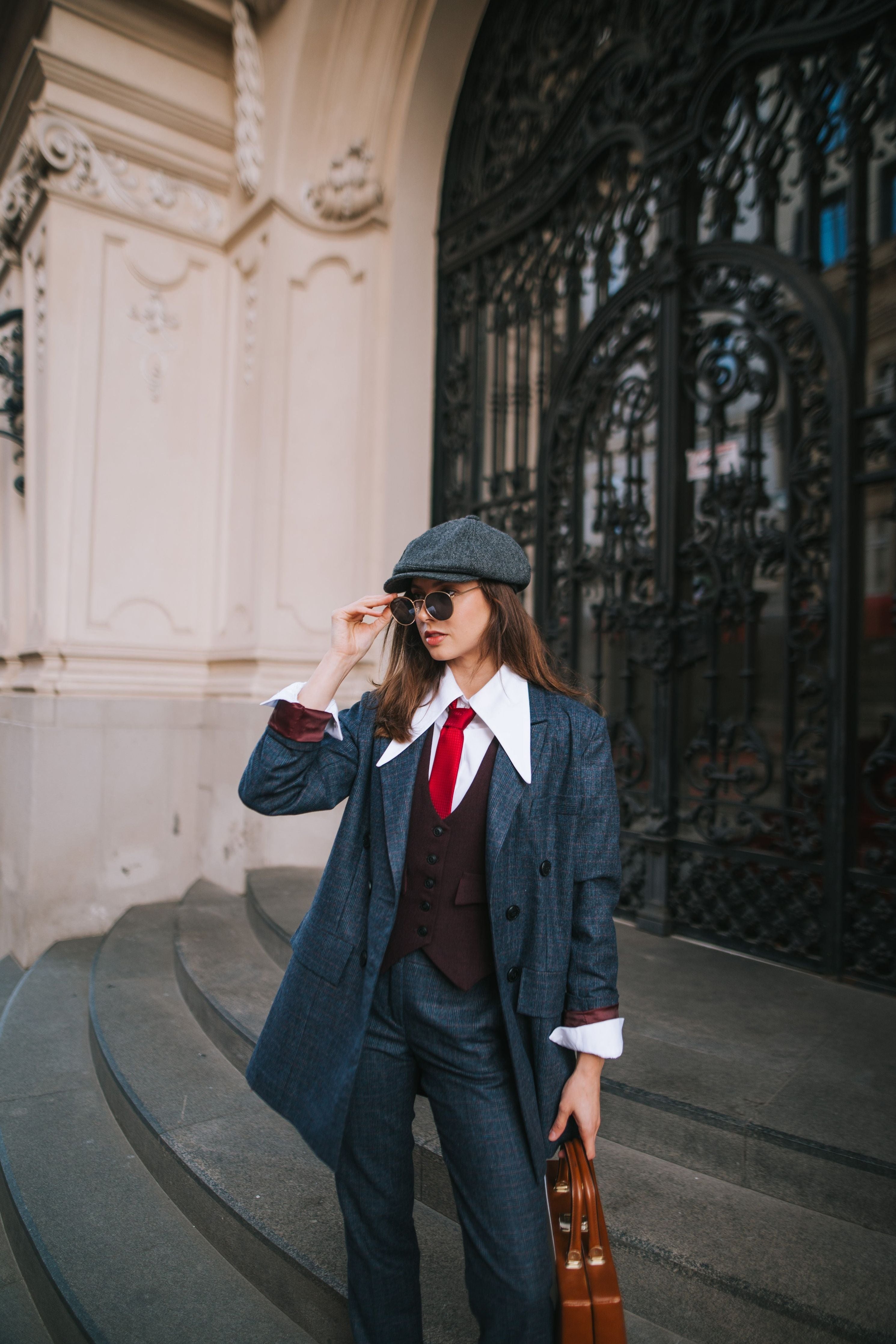 Veste a carreaux bordeaux online