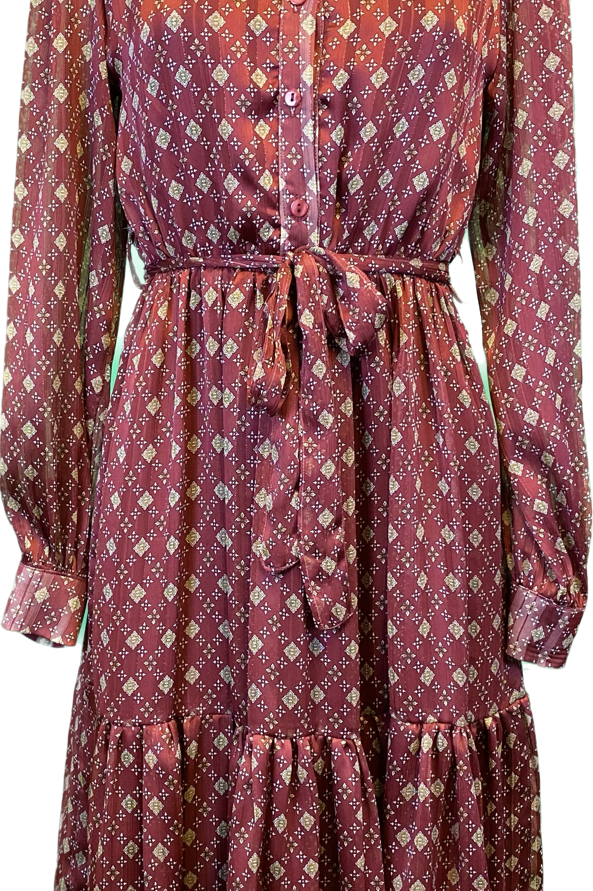 Louise Dress Burgundy