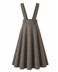 Academia Prince of Wales Skirt Taupe/Brown