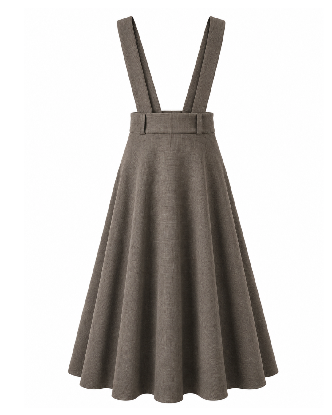 Academia Prince of Wales Skirt Taupe/Brown