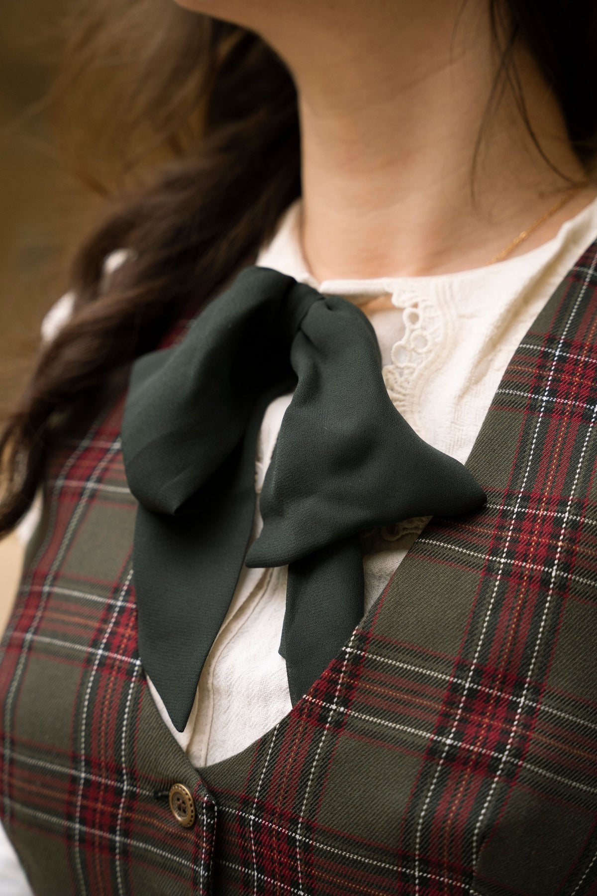 Academia Tartanjacke Grün/Bordeaux