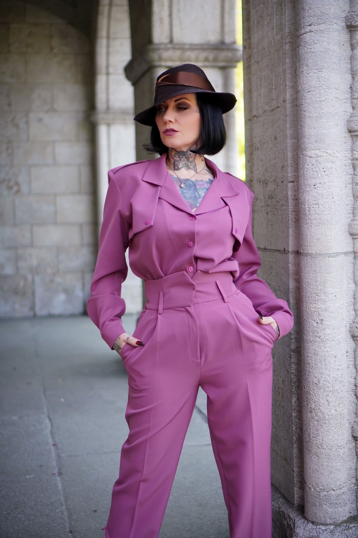 Chemise 80’S Vieux Rose