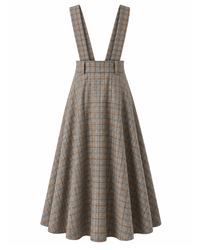 Academia Checked Skirt Grey/Blue/Camel