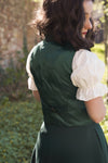 Veston Peaky Vert Sapin motifs Avec Col